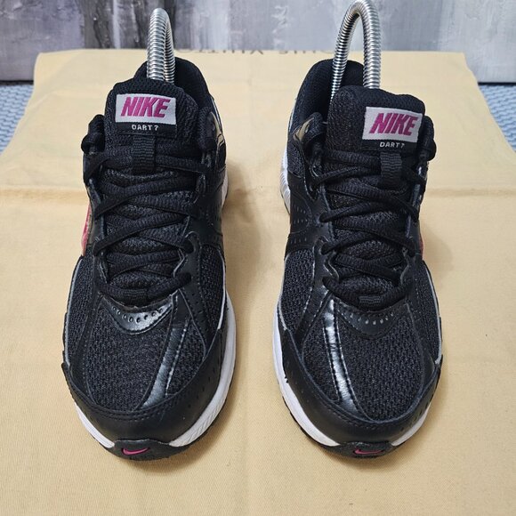 NIKE DART 7 Women’s Running Shoes | Black Pink & Silver Size 6 - Picture 2 of 7